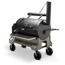 Yoder Smokers YS1500 Competition Cart Magnetic Wrap - Military Green -Barbecue Supplies Store yoder smokers ys1500 competition cart magnetic wrap military green outdoor grill accessories 40053273133333