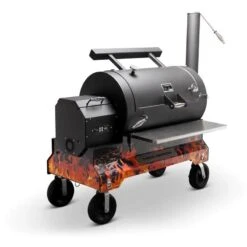Yoder Smokers YS1500 Competition Cart Magnetic Wrap - Orange Flames 14 Yoder Smokers YS1500 Competition Cart Magnetic Wrap - Orange Flames -Barbecue Supplies Store yoder smokers ys1500 competition cart magnetic wrap orange flames outdoor grill accessories 40053216575765