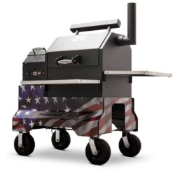 Yoder Smokers YS480 Competition Cart Magnetic Wrap - American Flag -Barbecue Supplies Store yoder smokers ys480 competition cart magnetic wrap american flag outdoor grill accessories 40053217591573