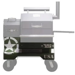 Yoder Smokers YS480 Competition Cart Magnetic Wrap - Military Green