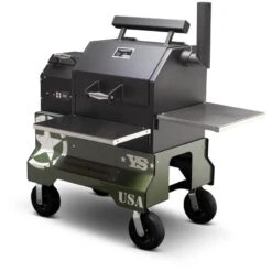 Yoder Smokers YS480 Competition Cart Magnetic Wrap - Military Green -Barbecue Supplies Store yoder smokers ys480 competition cart magnetic wrap military green outdoor grill accessories 40053218115861