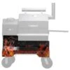 Yoder Smokers YS480 Competition Cart Magnetic Wrap - Orange Flames -Barbecue Supplies Store yoder smokers ys480 competition cart magnetic wrap orange flames outdoor grill accessories 40053273428245
