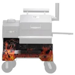 Yoder Smokers YS480 Competition Cart Magnetic Wrap - Orange Flames