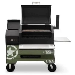 Yoder Smokers YS640 Competition Cart Magnetic Wrap - Military Green -Barbecue Supplies Store yoder smokers ys640 competition cart magnetic wrap military green outdoor grill accessories 40053271494933