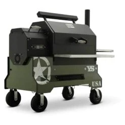 Yoder Smokers YS640 Competition Cart Magnetic Wrap - Military Green -Barbecue Supplies Store yoder smokers ys640 competition cart magnetic wrap military green outdoor grill accessories 40053272314133
