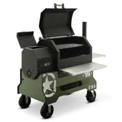 Yoder Smokers YS640 Competition Cart Magnetic Wrap - Military Green -Barbecue Supplies Store yoder smokers ys640 competition cart magnetic wrap military green outdoor grill accessories 40053272379669