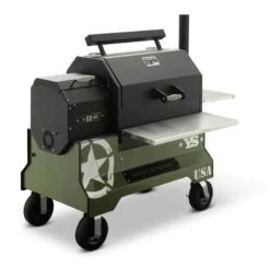 Yoder Smokers YS640 Competition Cart Magnetic Wrap - Military Green -Barbecue Supplies Store yoder smokers ys640 competition cart magnetic wrap military green outdoor grill accessories 40053272412437