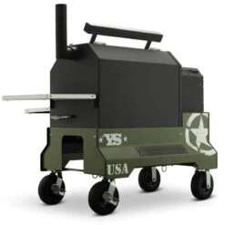 Yoder Smokers YS640 Competition Cart Magnetic Wrap - Military Green -Barbecue Supplies Store yoder smokers ys640 competition cart magnetic wrap military green outdoor grill accessories 40053272445205