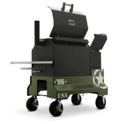 Yoder Smokers YS640 Competition Cart Magnetic Wrap - Military Green -Barbecue Supplies Store yoder smokers ys640 competition cart magnetic wrap military green outdoor grill accessories 40053272510741