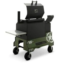 Yoder Smokers YS640 Competition Cart Magnetic Wrap - Military Green -Barbecue Supplies Store yoder smokers ys640 competition cart magnetic wrap military green outdoor grill accessories 40053272543509