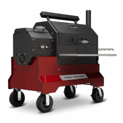 Yoder Smokers YS640s Pellet Grill On Competition Cart Limited Edition Colors -Barbecue Supplies Store yoder smokers ys640s pellet grill limited edition colors maroon outdoor grills 42026738778389
